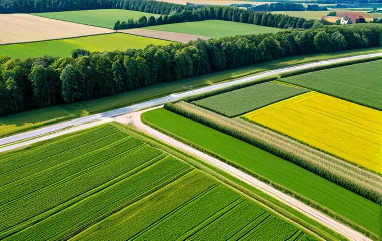 기후 변화와 농업의 적응 전략 - **Prompt:** "A German farmer inspecting a field of drought-resistant crops, utilizing precision irri...