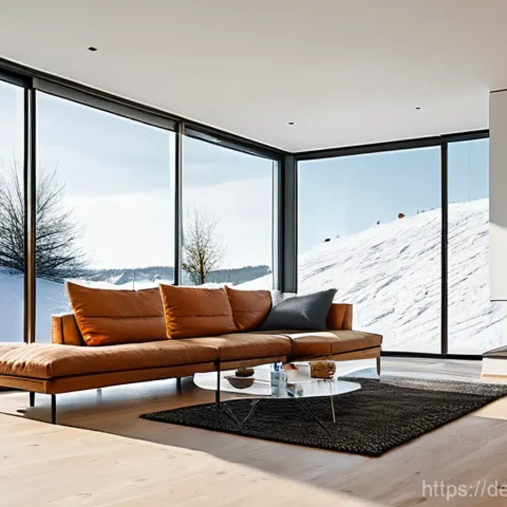 기후 변화 대응 정책 - **Sustainable German Family Home in Winter.** A picturesque, modern German single-family home (e.g.,...